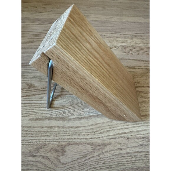 Cutco Knives 5 Slot Oak Wood Knife Block Storage Space Saver Stand / Hang - Picture 3 of 7